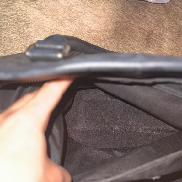 Coach Black and Gray Messenger Bag with Signature Monogram - Picture 10 of 10